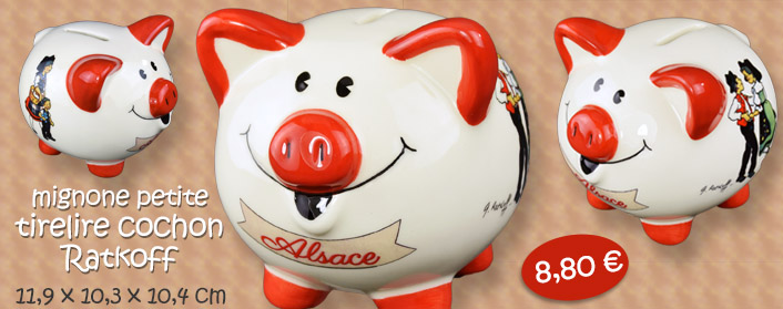 tirelire cochon ceramique ratkoff